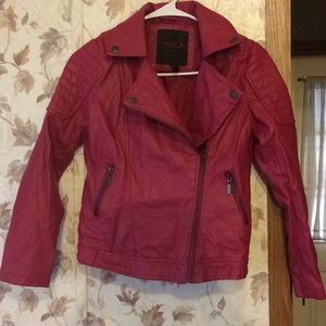 Girls Yoki leather jacket